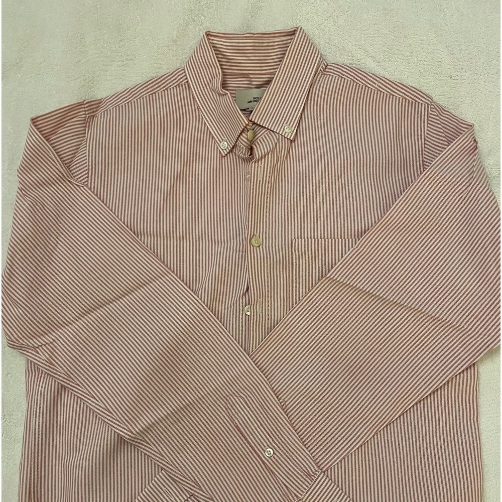 Jack Spade red/white cotton Oxford button down